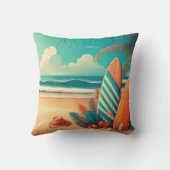 KüstenSummer Vibes Doppelseitiges Kissen (Rückseite)