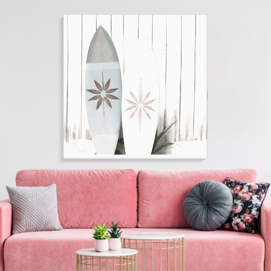 Küstensurfboard Foto Tropische Sommer Leinwand Pri (Insitu (Wohnzimmer))