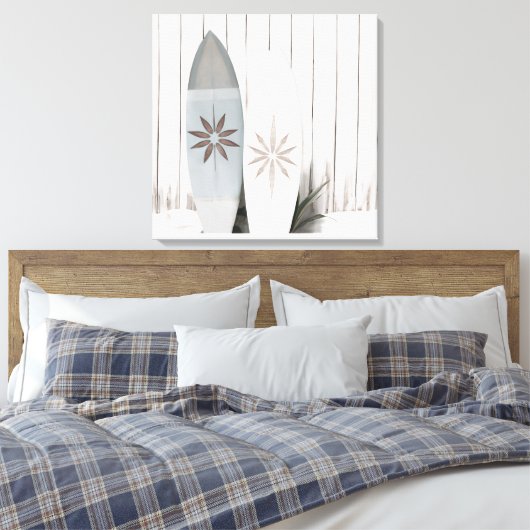 Küstensurfboard Foto Tropische Sommer Leinwand Pri (Insitu (Schlafzimmer))