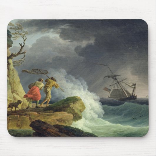 Küstenszene in einem Sturm, 1782 Mousepad (Vorne)
