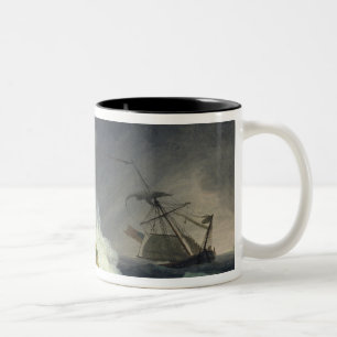 Küstenszene in einem Sturm, 1782 Zweifarbige Tasse