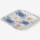 Küstentanz der Blauen Krabben Pappteller (Gewinkelt)