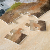 Küstenteleuchtturm mit Lichtstrahl Puzzle (Seite)