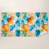 Küstentfarbstoff Strandtuch (Vorderseite)