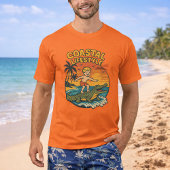 Küstentier Alligator Surfen Retro FL Surf Strand T-Shirt