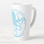 Küstentintenfisch Blau 2 Milchtasse (Rechte Ecke)