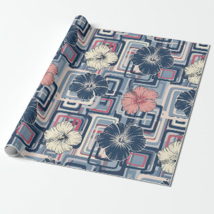 Küstentropisches Hibiskus-Muster (10) Geschenkpapier