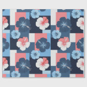 Küstentropisches Hibiskus-Muster (11) Geschenkpapier (Flach)