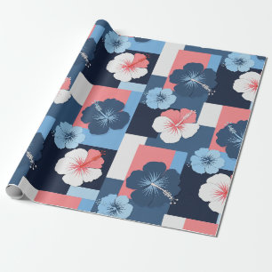Küstentropisches Hibiskus-Muster (11) Geschenkpapier