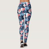 Küstentropisches Hibiskus-Muster (11) Leggings (Rückseite)