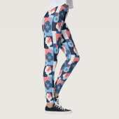 Küstentropisches Hibiskus-Muster (11) Leggings (Rechts)