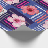Küstentropisches Hibiskus-Muster (12) Geschenkpapier (Ecke)