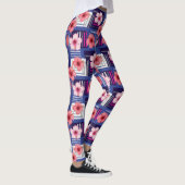 Küstentropisches Hibiskus-Muster (12) Leggings (Rechts)