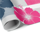 Küstentropisches Hibiskus-Muster (13) Geschenkpapier (Rolleneckpunkt)
