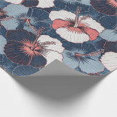 Küstentropisches Hibiskus-Muster (14) Geschenkpapier (Ecke)