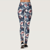 Küstentropisches Hibiskus-Muster (14) Leggings (Rückseite)