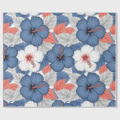 Küstentropisches Hibiskus-Muster (1) Geschenkpapier (Flach)