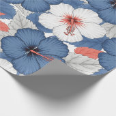Küstentropisches Hibiskus-Muster (1) Geschenkpapier (Ecke)