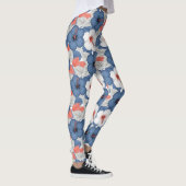 Küstentropisches Hibiskus-Muster (1) Leggings (Rechts)