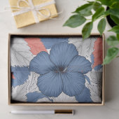 Küstentropisches Hibiskus-Muster (1) Seidenpapier (Geschenk)