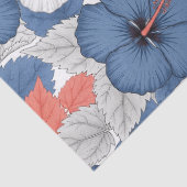 Küstentropisches Hibiskus-Muster (1) Seidenpapier (Detail)