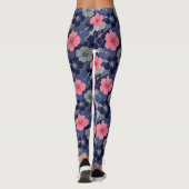 Küstentropisches Hibiskus-Muster (2) Leggings (Rückseite)