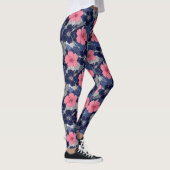 Küstentropisches Hibiskus-Muster (2) Leggings (Rechts)