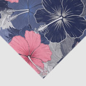 Küstentropisches Hibiskus-Muster (2) Seidenpapier (Detail)