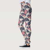 Küstentropisches Hibiskus-Muster (3) Leggings (Links)