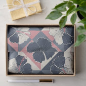 Küstentropisches Hibiskus-Muster (3) Seidenpapier (Geschenk)