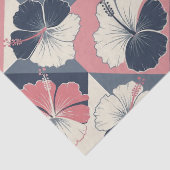 Küstentropisches Hibiskus-Muster (3) Seidenpapier (Detail)