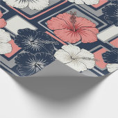 Küstentropisches Hibiskus-Muster (4) Geschenkpapier (Ecke)