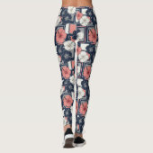 Küstentropisches Hibiskus-Muster (4) Leggings (Rückseite)