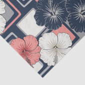 Küstentropisches Hibiskus-Muster (4) Seidenpapier (Detail)