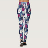 Küstentropisches Hibiskus-Muster (5) Leggings (Rückseite)