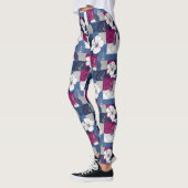 Küstentropisches Hibiskus-Muster (5) Leggings (Links)