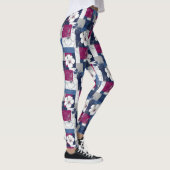 Küstentropisches Hibiskus-Muster (5) Leggings (Rechts)