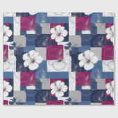 Küstentropisches Hibiskus-Muster (6) Geschenkpapier (Flach)