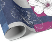 Küstentropisches Hibiskus-Muster (6) Geschenkpapier (Rolleneckpunkt)