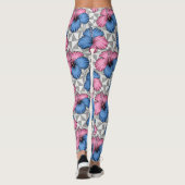 Küstentropisches Hibiskus-Muster (6) Leggings (Rückseite)