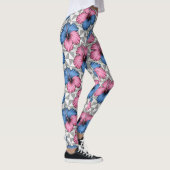 Küstentropisches Hibiskus-Muster (6) Leggings (Rechts)