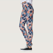 Küstentropisches Hibiskus-Muster (7) Leggings (Links)