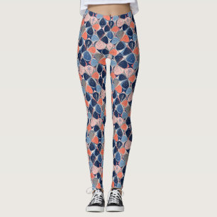 Küstentropisches Hibiskus-Muster (7) Leggings