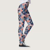 Küstentropisches Hibiskus-Muster (7) Leggings (Rechts)