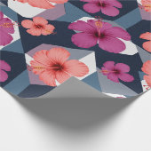 Küstentropisches Hibiskus-Muster (8) Geschenkpapier (Ecke)