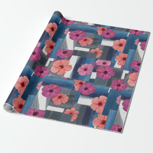 Küstentropisches Hibiskus-Muster (9) Geschenkpapier