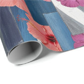 Küstentropisches Hibiskus-Muster (9) Geschenkpapier (Rolleneckpunkt)