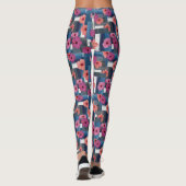 Küstentropisches Hibiskus-Muster (9) Leggings (Rückseite)