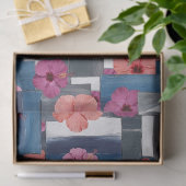 Küstentropisches Hibiskus-Muster (9) Seidenpapier (Geschenk)