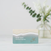 Küstenurlaub Starfish am Strand Wasser Visitenkarte (Stehend Vorderseite)